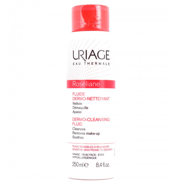Uriage - Roséliane Fluide Dermo-nettoyant : Cleanser - Make-up Remover 8.5 Oz / 250 Ml