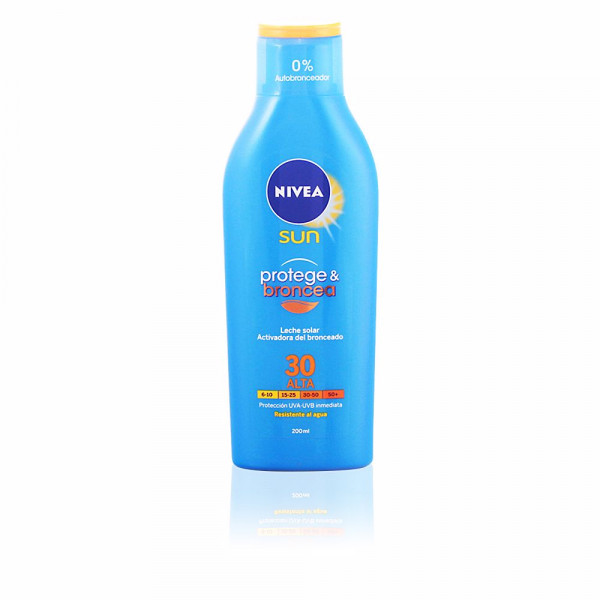 Sun Protege & Broncea Leche Solar - Nivea Protección Solar 200 Ml