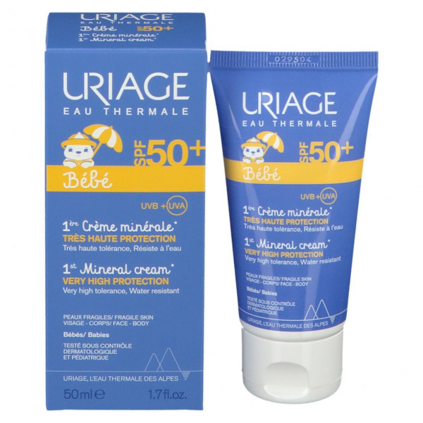 1er Crème Minérale Très Haute Protection - Uriage Beskyttelse Mod Solen 50 Ml