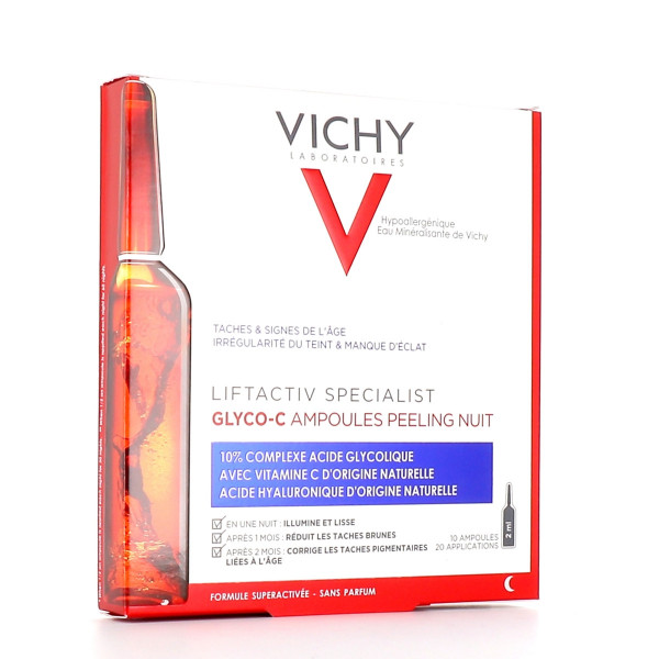 Liftactiv Specialist Glyco-C Ampoules Peeling Nuit - Vichy Serum I Wzmacniacz 20 Ml