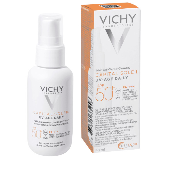 Capital Soleil UV-Age Daily - Vichy Pleje Mod ældning Og Rynker 40 Ml