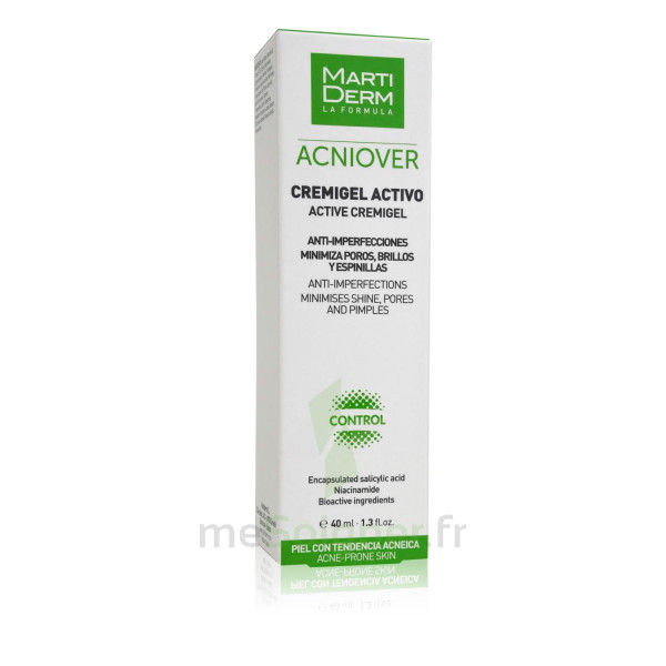Acniover Cremigel Active - Martiderm Pflege Gegen Hautunreinheiten 40 Ml