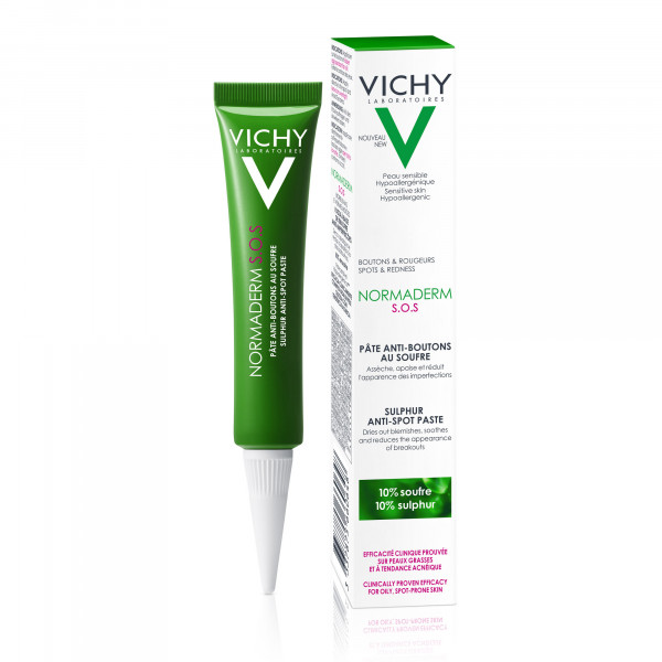 Vichy - Normaderm S.O.S Pâte Anti-Boutons Au Soufre : Anti-imperfection Care 20 Ml