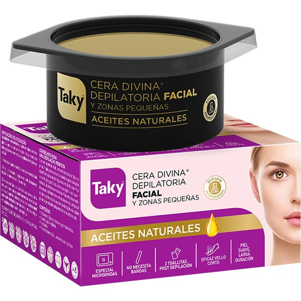 Taky - Cera Divina Depilatoria Facial Aceites Naturales : Depilatory Care 3.4 Oz / 100 Ml