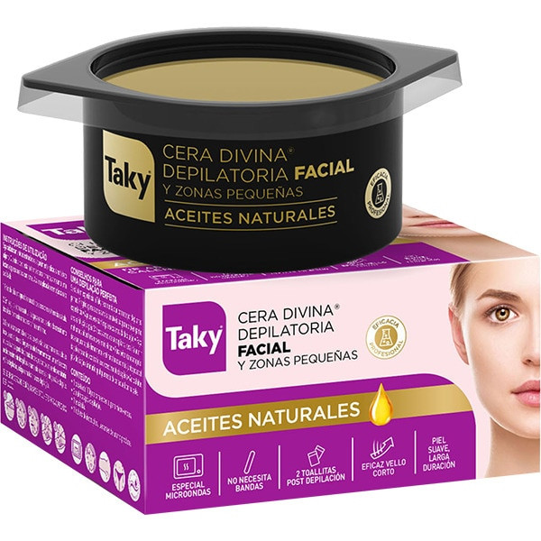 Cera Divina Depilatoria Facial Aceites Naturales - Taky Enthaarungspflege 100 Ml