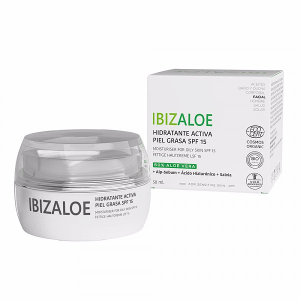 Ibizaloe - Hydratation Active Pour Peaux Grasses SPF 15 : Moisturising And Nourishing Care 1.7 Oz / 50 Ml