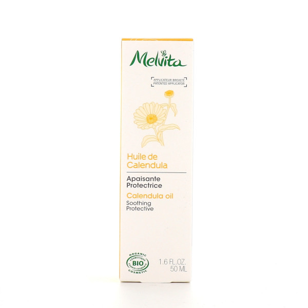 Huile De Calendula Apaisante Protectrice - Melvita Fugtgivende Og Nærende Pleje 50 Ml