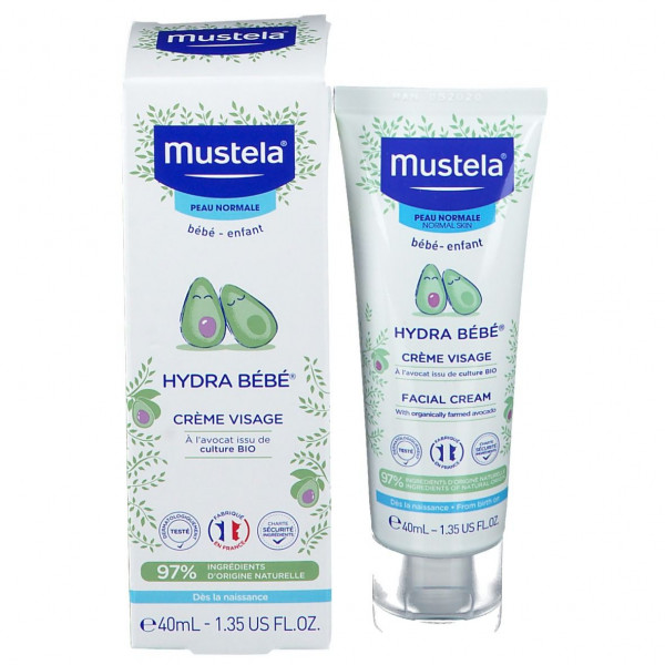 Mustela - Hydra Bébé Crème Visage 40ml Trattamento Idratante E Nutriente