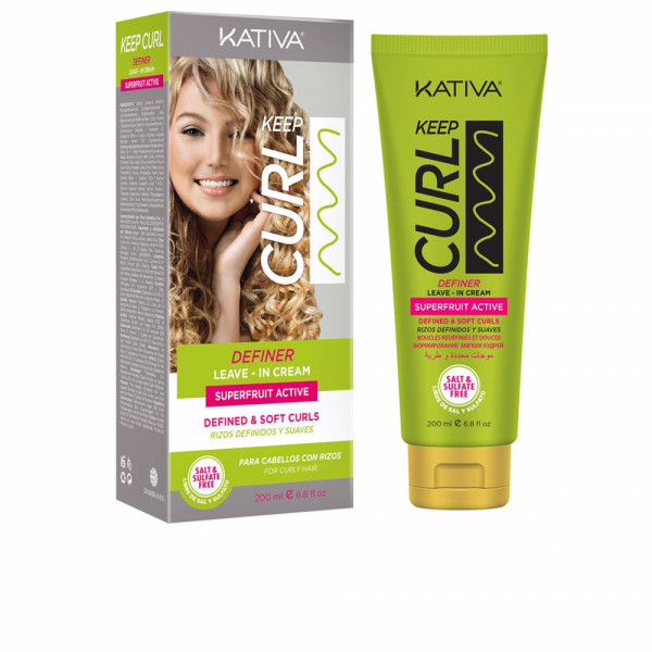 Keep Curl Definer Leave-In Cream - Kativa Hårpleje 200 Ml