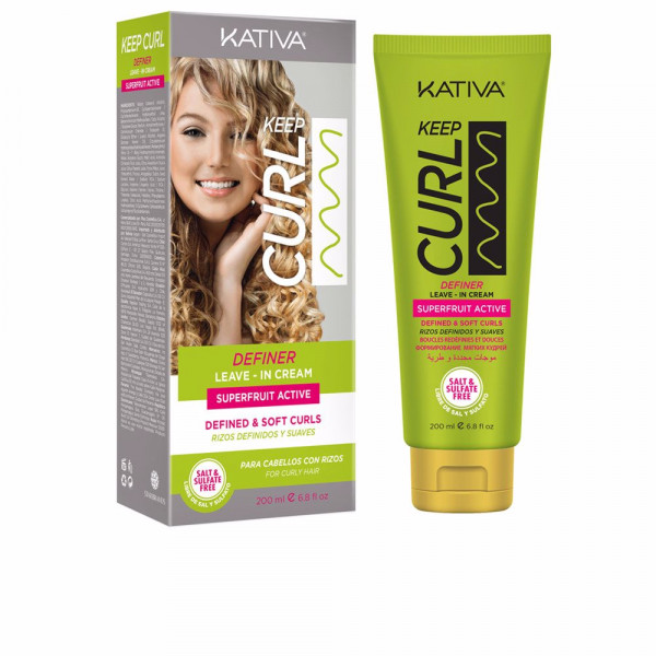 Keep Curl Definer Leave-In Cream - Kativa Cuidado Del Cabello 200 Ml