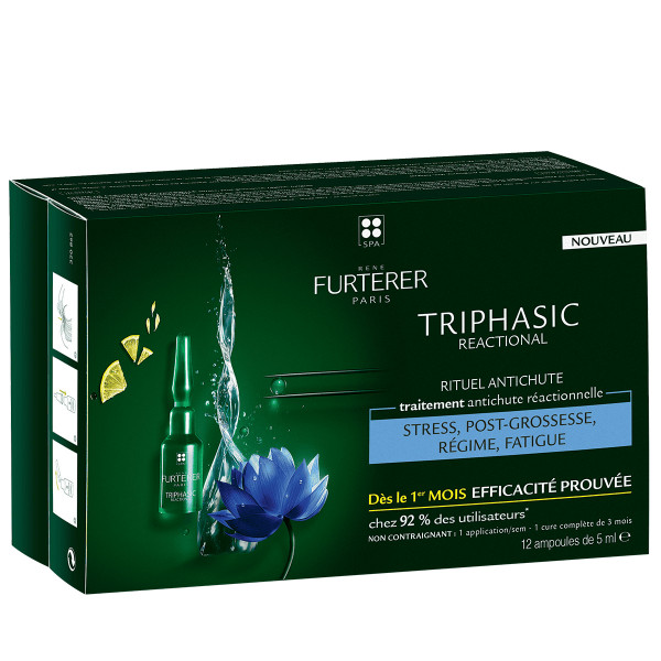 Rene Furterer - Triphasic Reactional Rituel Anticute Traitement : Hair Care 2 Oz / 60 Ml