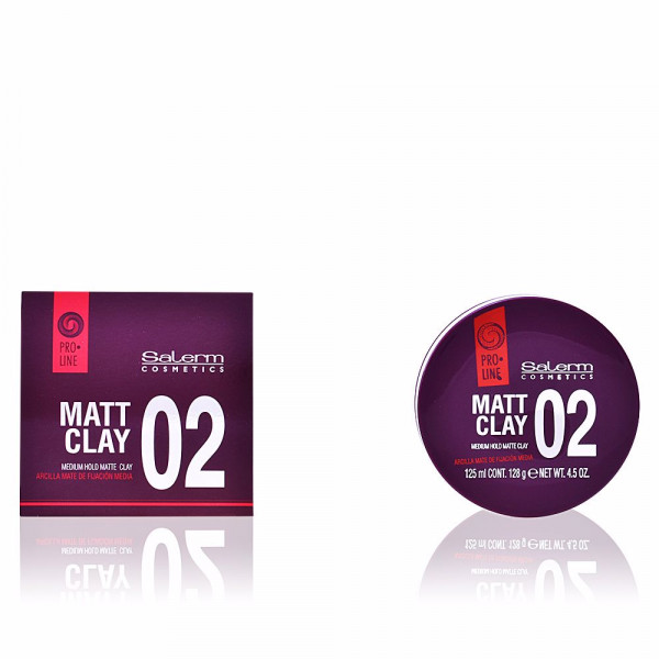 Matt Clay 02 Medium Hold Matte Clay - Salerm Hårpleje 125 Ml