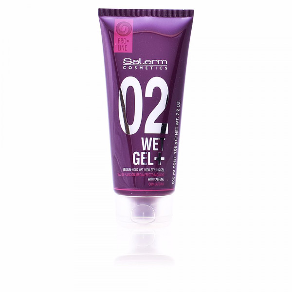 Wet Gel+ 02 Medium-Hold Wet Look Styling Gel - Salerm Hårpleje 200 Ml