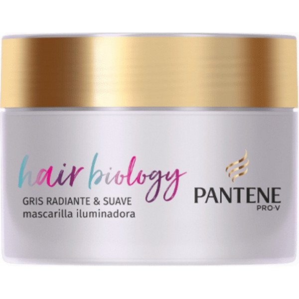 Hair Biology Gris Radiante & Suave - Pantène Mascarilla Para El Cabello 160 Ml