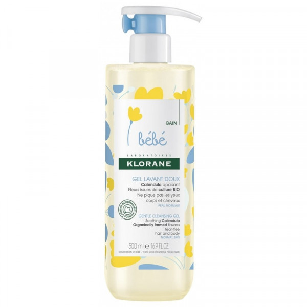 Gel Lavant Doux Calendula Apaisant - Klorane Limpiador - Desmaquillante 500 Ml