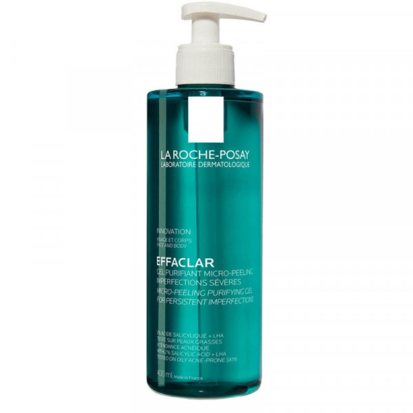 Effaclar Gel Purifiant Micro-peeling - La Roche Posay Cleanser - Make-up Remover 400 Ml