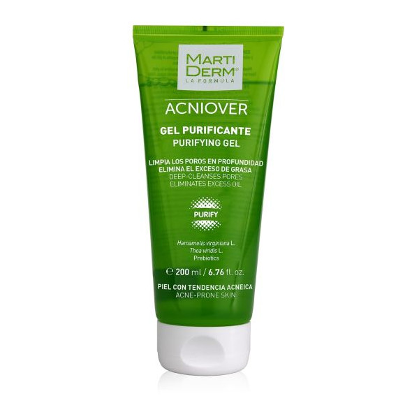 Acniover Gel Purificante - Martiderm Rengöringsmedel - Make-up Remover 200 Ml