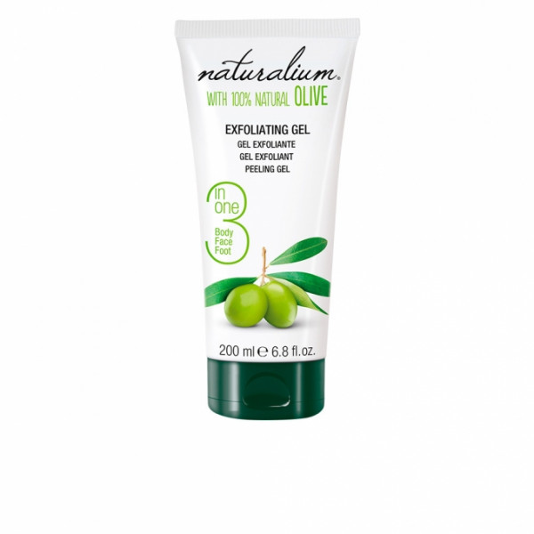 Olive Gel Exfoliant - Naturalium Rensemiddel - Make-up Fjerner 200 Ml