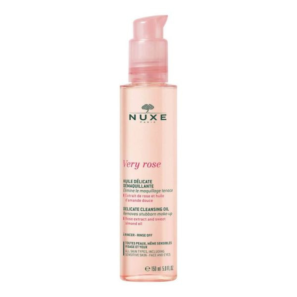 Very Rose Huile Délicate Démaquillante - Nuxe Cleanser - Make-up Remover 150 Ml