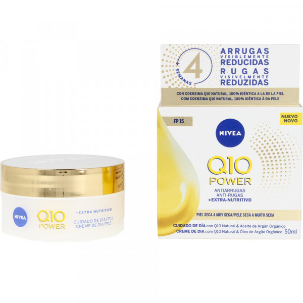Q10 Power Antiarrugas + Extra Nutritivo - Nivea Pleje Mod ældning Og Rynker 50 Ml
